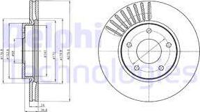 Delphi BG4282C - Discofreno autozon.pro