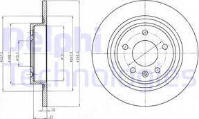 Delphi BG4279C-18B1 - Discofreno autozon.pro