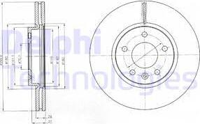 Delphi BG4278C-18B1 - Discofreno autozon.pro