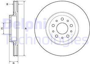 Delphi BG4797C - Discofreno autozon.pro