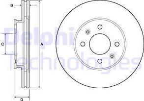 Delphi BG4744C-18B1 - Discofreno autozon.pro