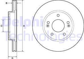 Delphi BG4745C-18B1 - Discofreno autozon.pro