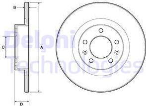 Delphi BG4748C - Discofreno autozon.pro