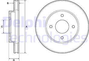 Delphi BG4742C - Discofreno autozon.pro