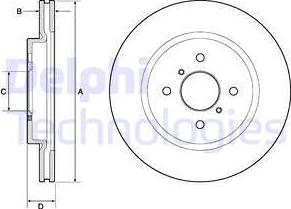 Delphi BG4750C - Discofreno autozon.pro