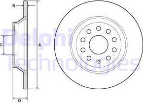 Delphi BG4751C-18B1 - Discofreno autozon.pro