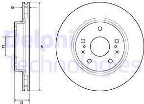 Delphi BG4764C - Discofreno autozon.pro