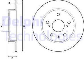 Delphi BG4709C-18B1 - Discofreno autozon.pro