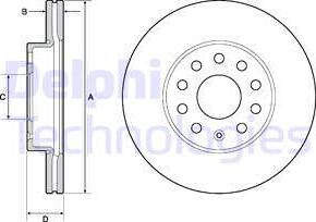 Delphi BG4701C - Discofreno autozon.pro