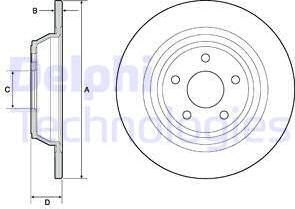 Delphi BG4703C-18B1 - Discofreno autozon.pro