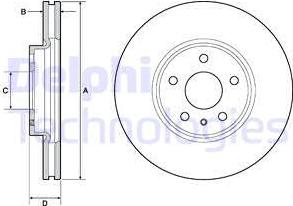 Delphi BG4702C - Discofreno autozon.pro