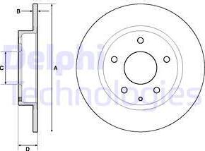 Delphi BG4707C-18B1 - Discofreno autozon.pro