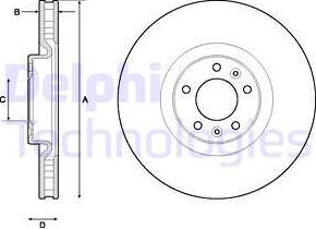 Delphi BG4716C - Discofreno autozon.pro