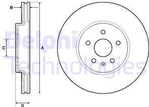 Delphi BG4710C-18B1 - Discofreno autozon.pro