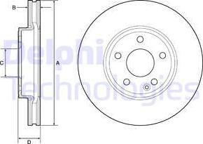 Delphi BG4788C - Discofreno autozon.pro