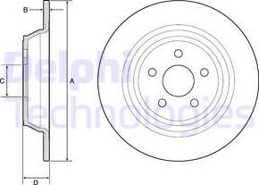 Delphi BG4782C-18B1 - Discofreno autozon.pro