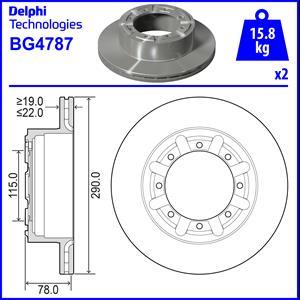 Delphi BG4787 - Discofreno autozon.pro