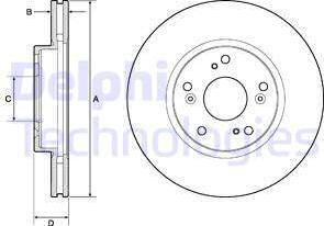 Delphi BG4774C - Discofreno autozon.pro