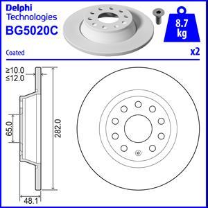 Delphi BG5020C-18B1 - Discofreno autozon.pro