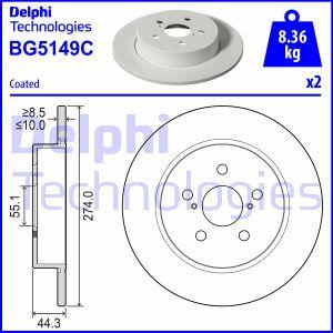 Delphi BG5149C - Discofreno autozon.pro