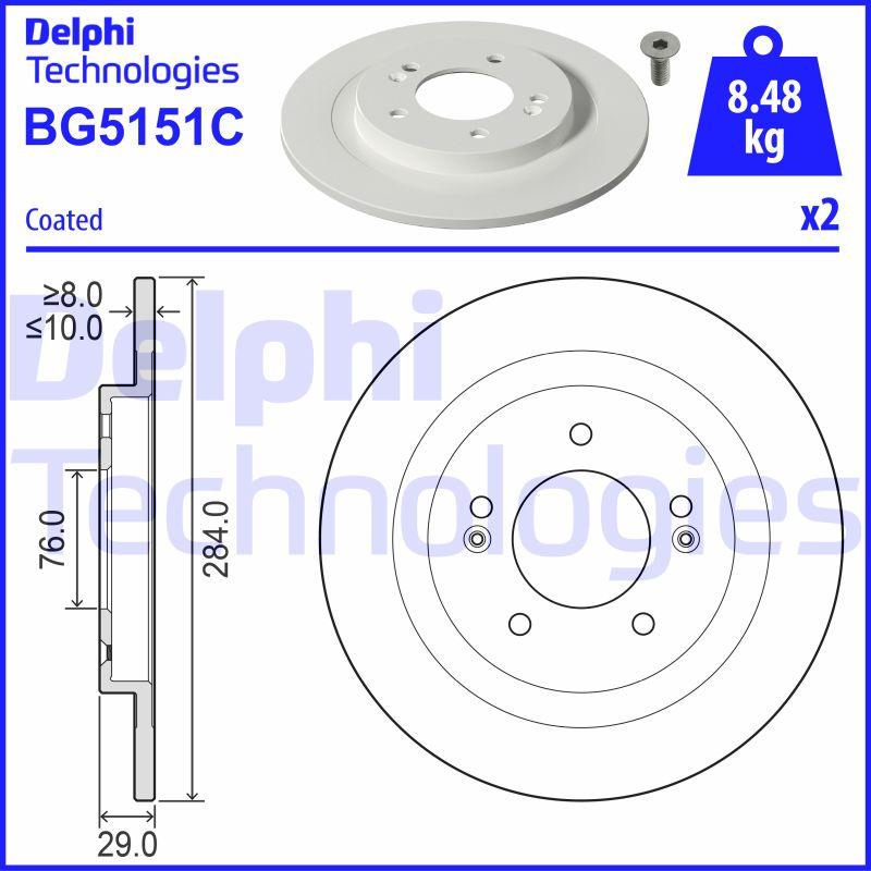 Delphi BG5151C - Discofreno autozon.pro