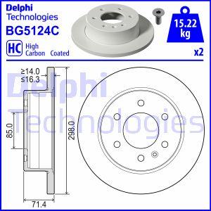 Delphi BG5124C - Discofreno autozon.pro