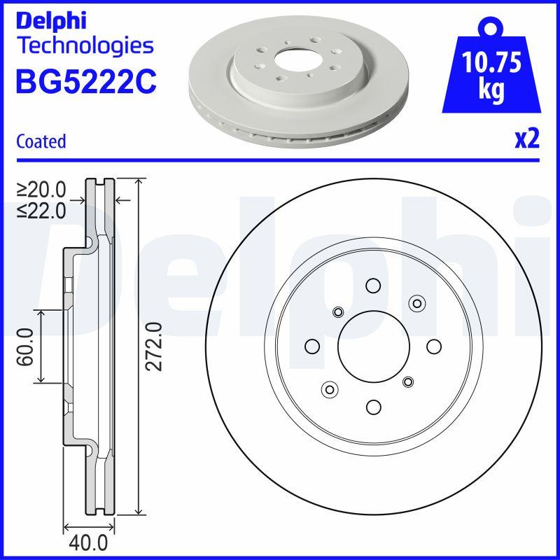 Delphi BG5222C - Discofreno autozon.pro