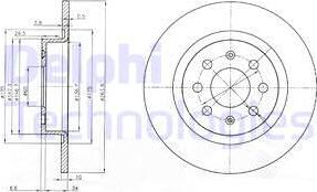 Delphi BG3945 - Discofreno autozon.pro