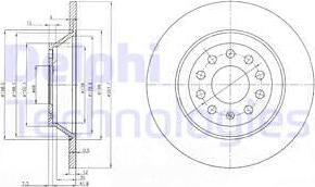 Delphi BG3956C-18B1 - Discofreno autozon.pro