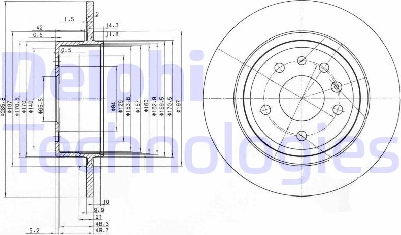 Delphi BG3908C - Discofreno autozon.pro