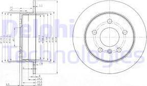 Delphi BG3910C-18B1 - Discofreno autozon.pro