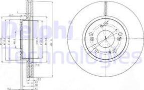 Delphi BG3980 - Discofreno autozon.pro