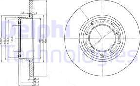 Delphi BG3982 - Discofreno autozon.pro