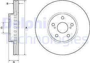 Delphi BG3921 - Discofreno autozon.pro