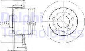 Delphi BG3923 - Discofreno autozon.pro