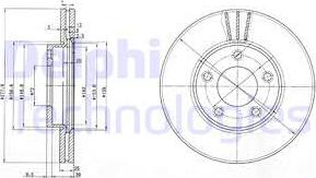 Delphi BG3927 - Discofreno autozon.pro