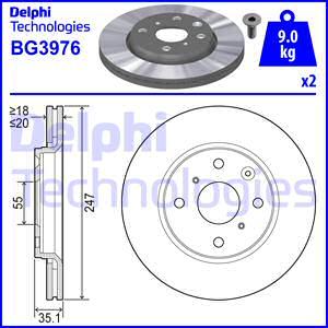 Delphi BG3976 - Discofreno autozon.pro