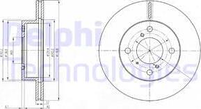 Delphi BG3499 - Discofreno autozon.pro