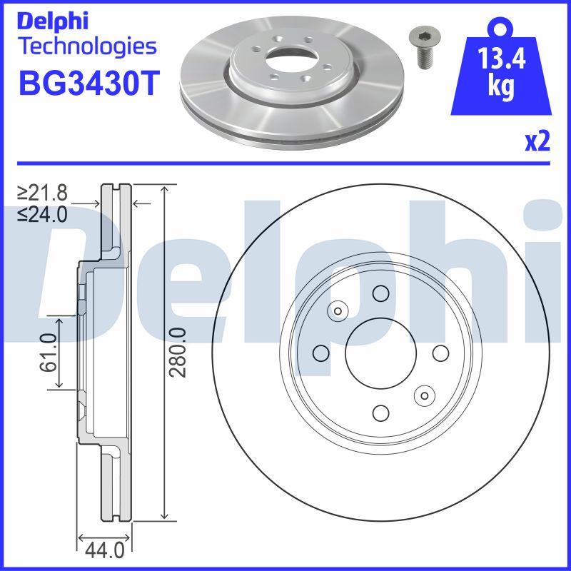 Delphi BG3430T - Discofreno autozon.pro