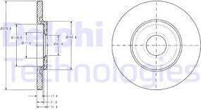 Delphi BG3421C - Discofreno autozon.pro