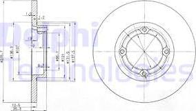 Delphi BG3551 - Discofreno autozon.pro