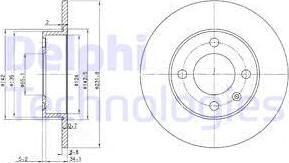 Delphi BG3505 - Discofreno autozon.pro