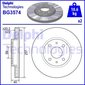 Delphi BG3574 - Discofreno autozon.pro