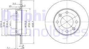 Delphi BG3653C - Discofreno autozon.pro