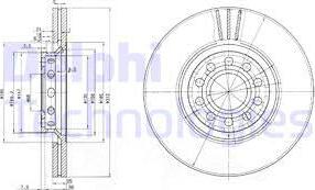 Delphi BG3657C-18B1 - Discofreno autozon.pro