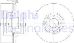 Delphi BG3622C - Discofreno autozon.pro