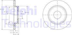 Delphi BG3673 - Discofreno autozon.pro