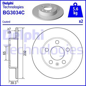 Delphi BG3034C-18B1 - Discofreno autozon.pro