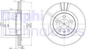 Delphi BG3036C-18B1 - Discofreno autozon.pro