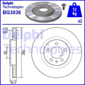 Delphi BG3036-C - Discofreno autozon.pro